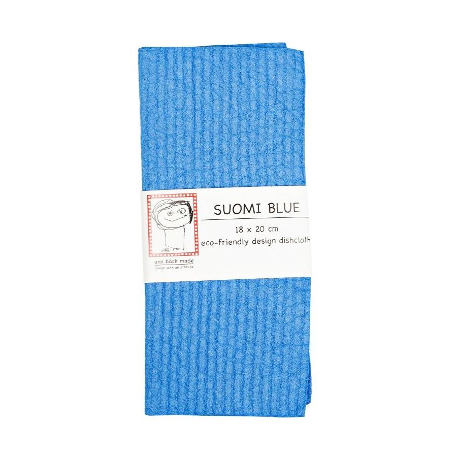 Ann Bäck Eco-Friendly Dishcloth, Suomi Blue