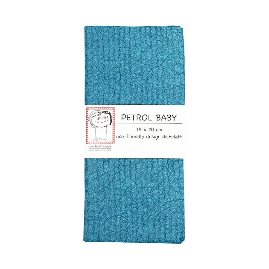 Ann Bäck Eco-Friendly Dishcloth, Petrol Baby