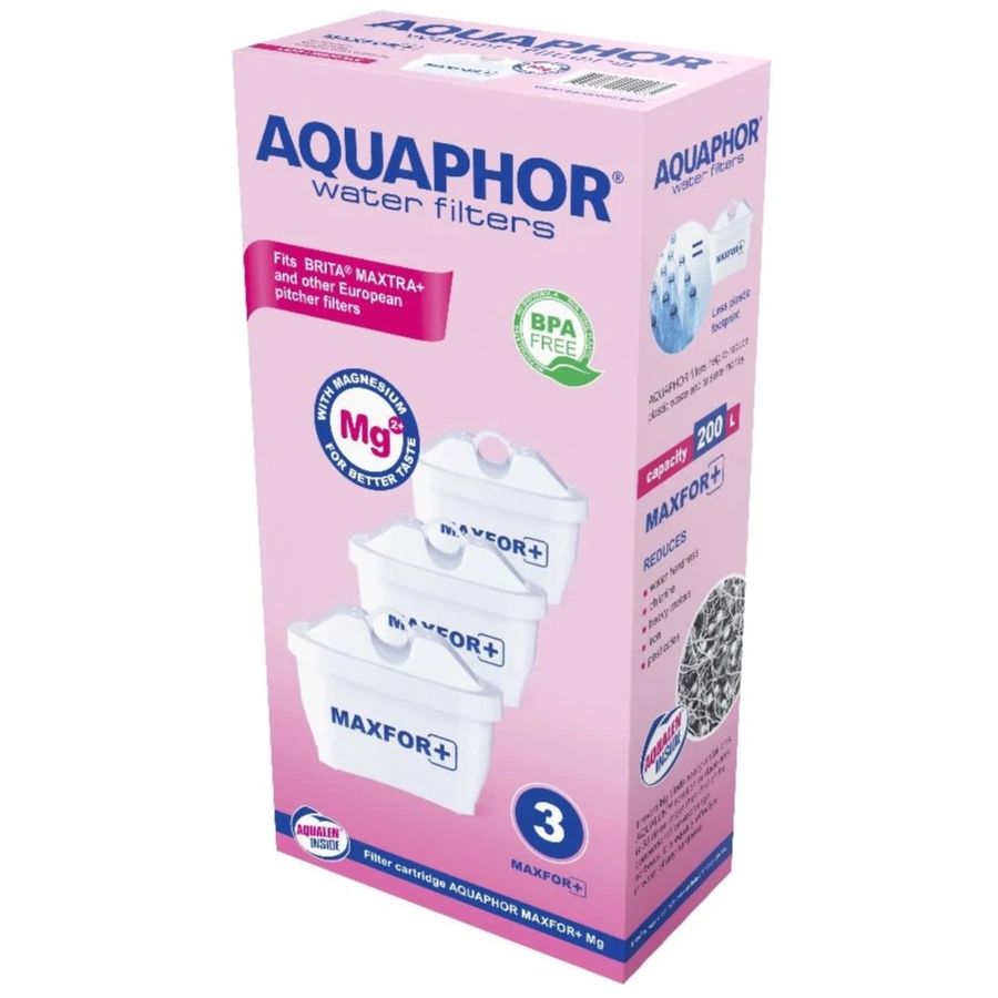 Aquaphor Maxfor+ Magnesium Water Filter Cartridge 3-Pack