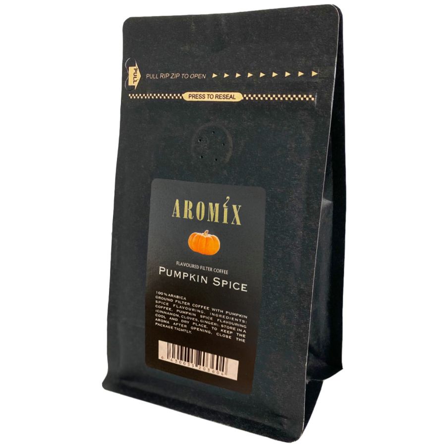 Aromix Pumpkin Spice smaksatt kaffe 150 g bryggmalet