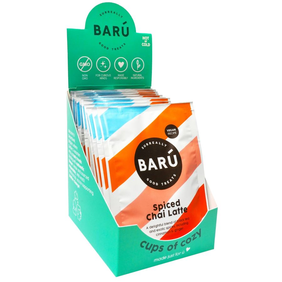 Barú Spiced Chai Latte Drinking Powder 12 x 20 g Display