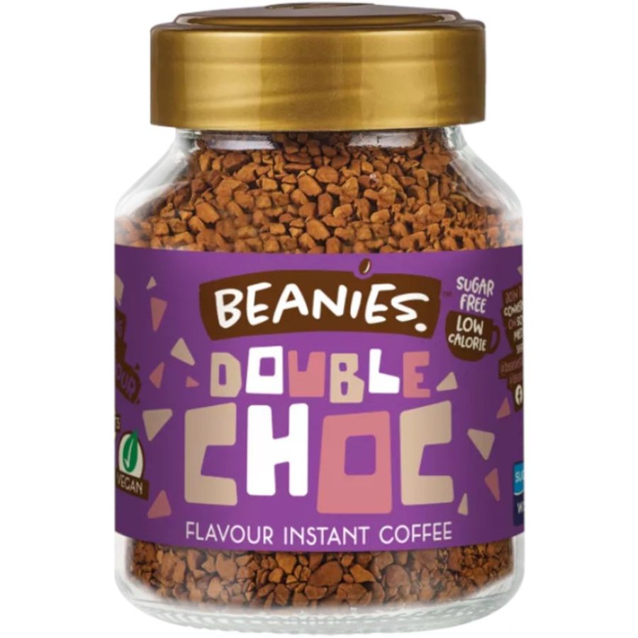 Beanies Double Chocolate smaksatt snabbkaffe 50 g