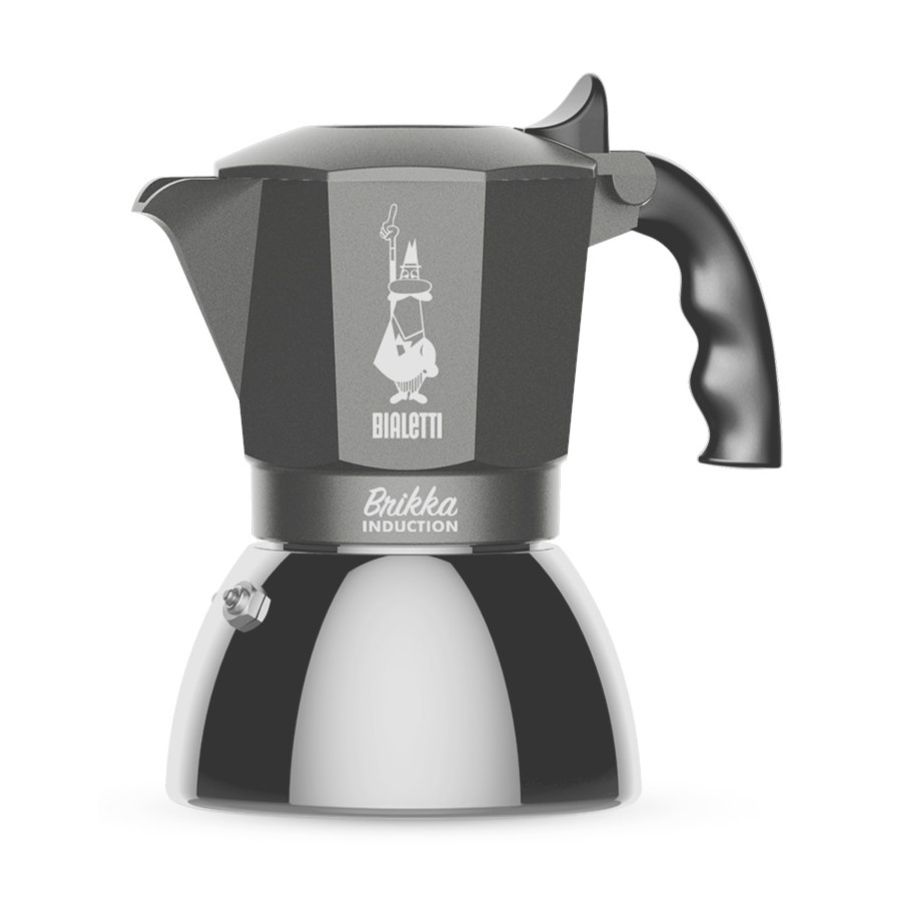 Bialetti Brikka Induction mokabryggare, 4 koppar