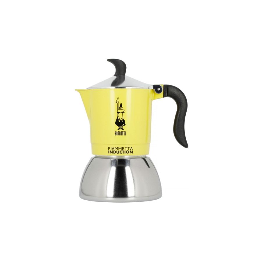 Bialetti Primavera Fiammetta Induction mokabryggare 4 koppar, gul