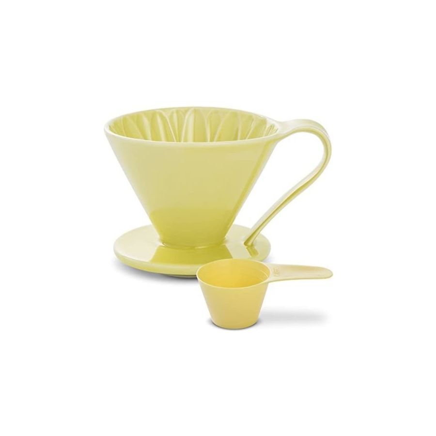 CAFEC Arita Ware Flower Dripper 4 koppar, gul