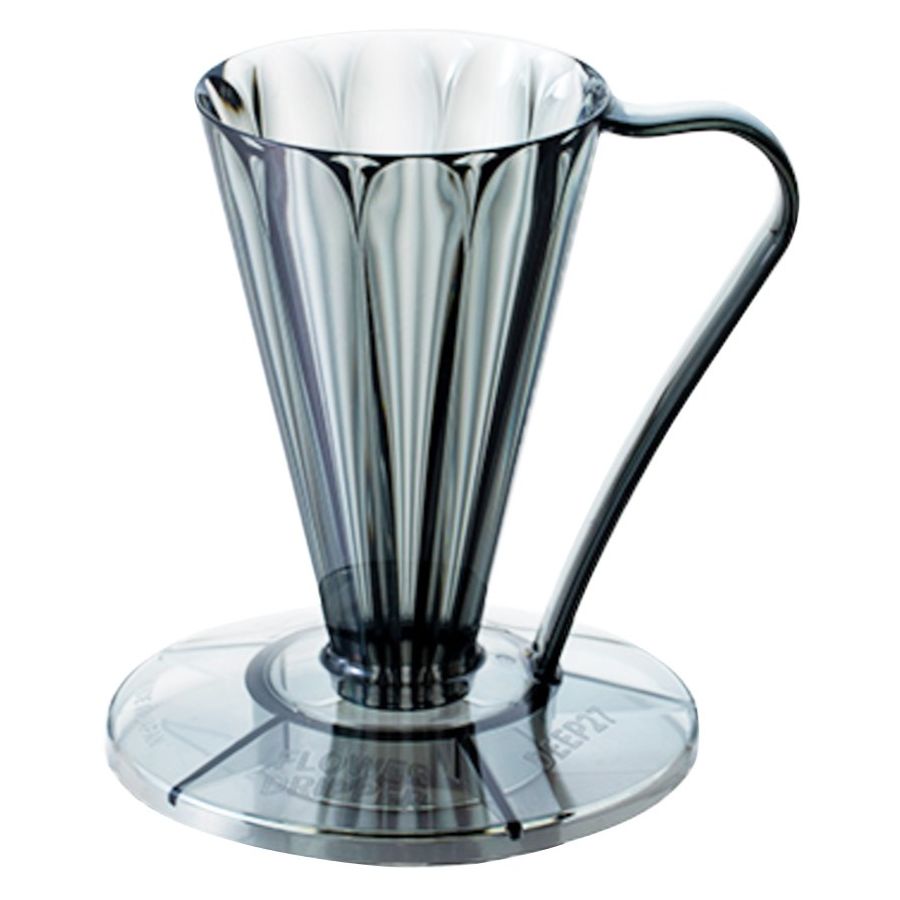 CAFEC Flower Dripper Deep 27, Clear Black