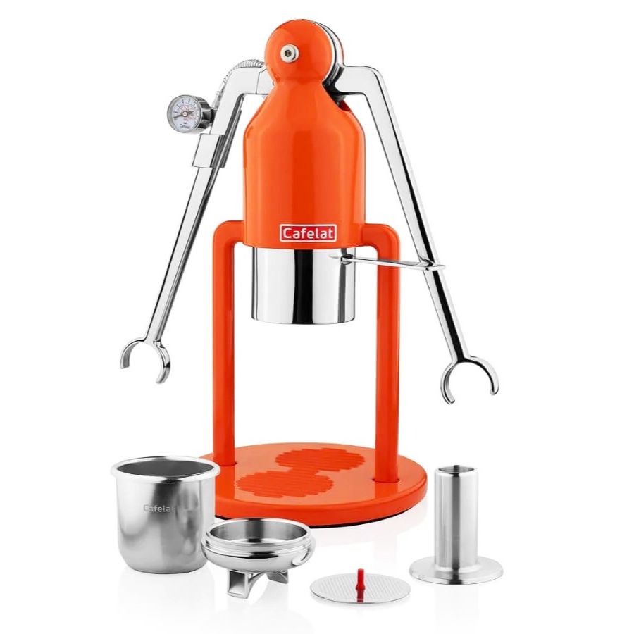 Cafelat Robot Barista manuell espressomaskin, orange