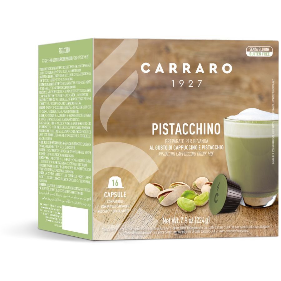 Carraro 1927 Pistacchino Dolce Gusto® Compatible Coffee Capsules, 16 pcs