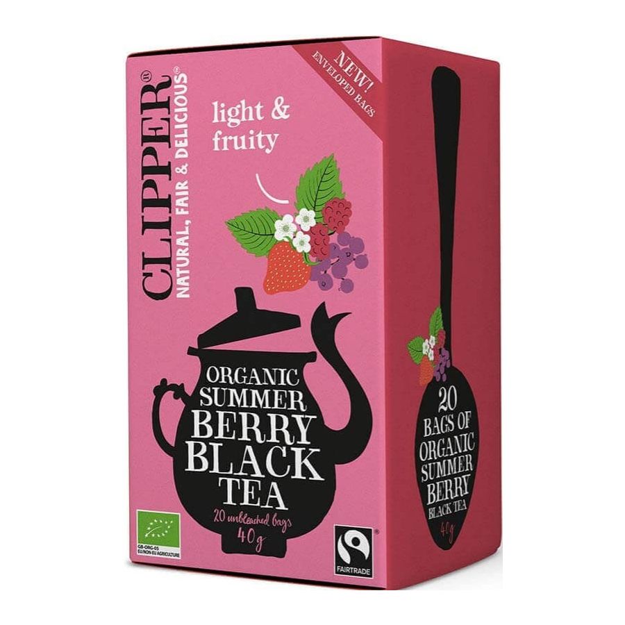 Clipper Organic Summer Berry Black Tea 20 tepåsar