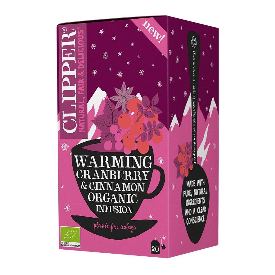 Clipper Organic Warming Cranberry & Cinnamon Infusion 20 tepåsar