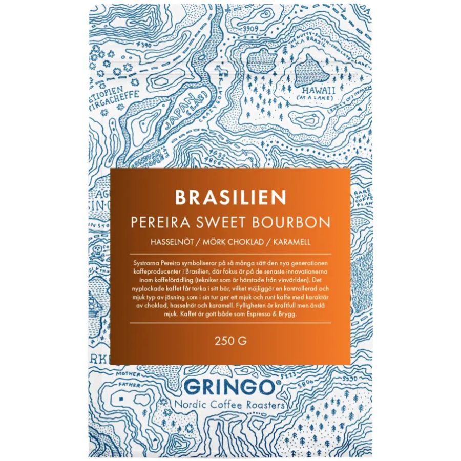 Gringo Nordic Brasilien Pereira Sweet Bourbon 250 g Coffee Beans