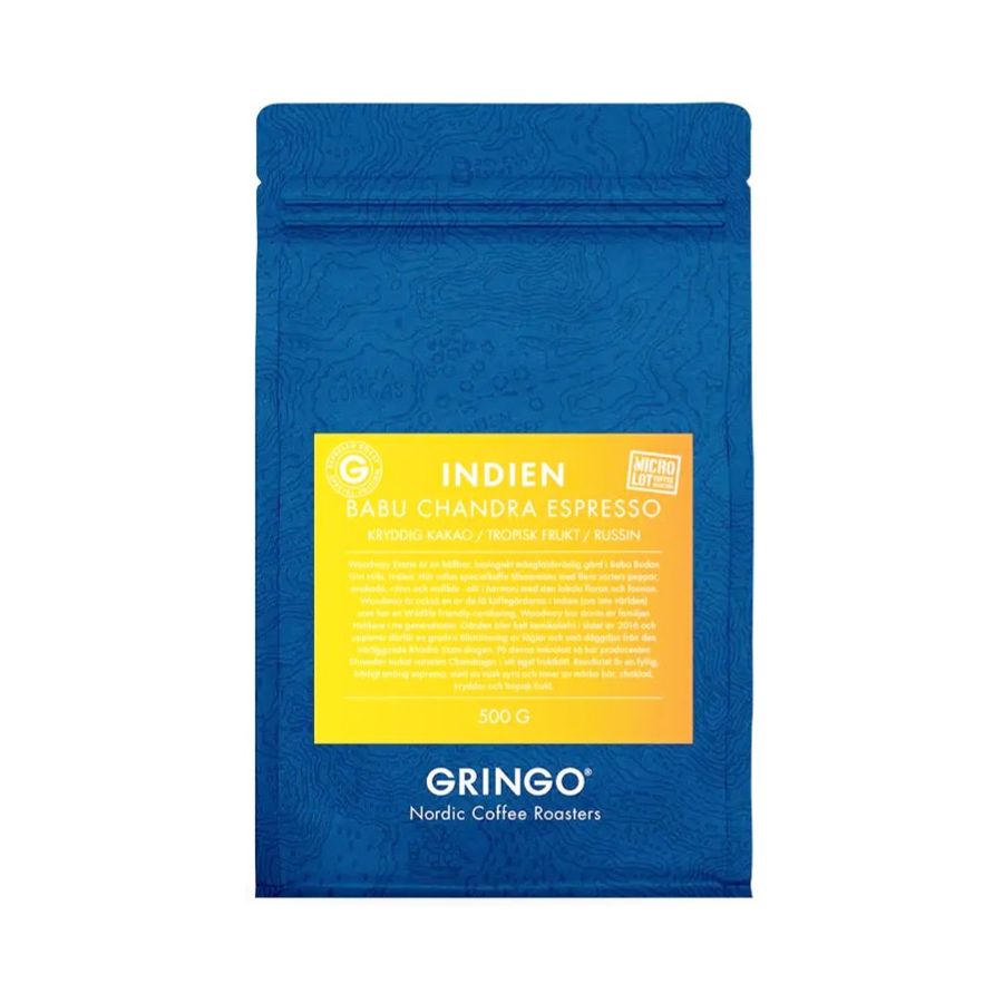 Gringo Nordic Indien Babu Chandra Espresso 500 g kaffebönor