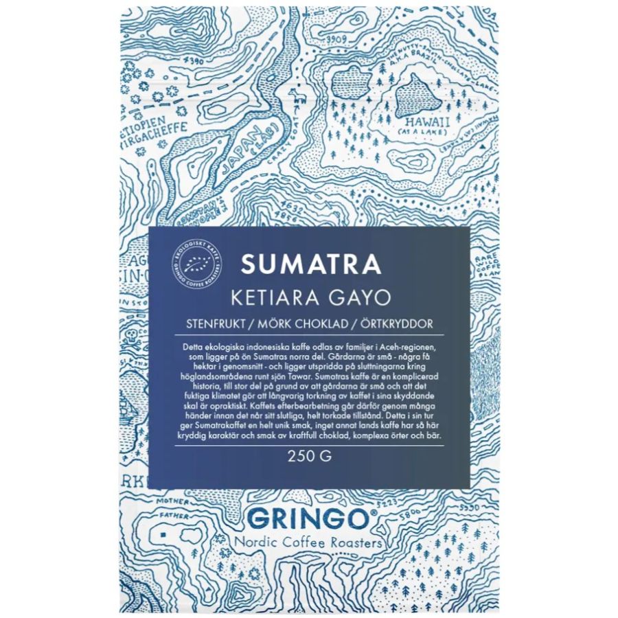 Gringo Nordic Sumatra Ketiara Gayo Organic 250 g kaffebönor