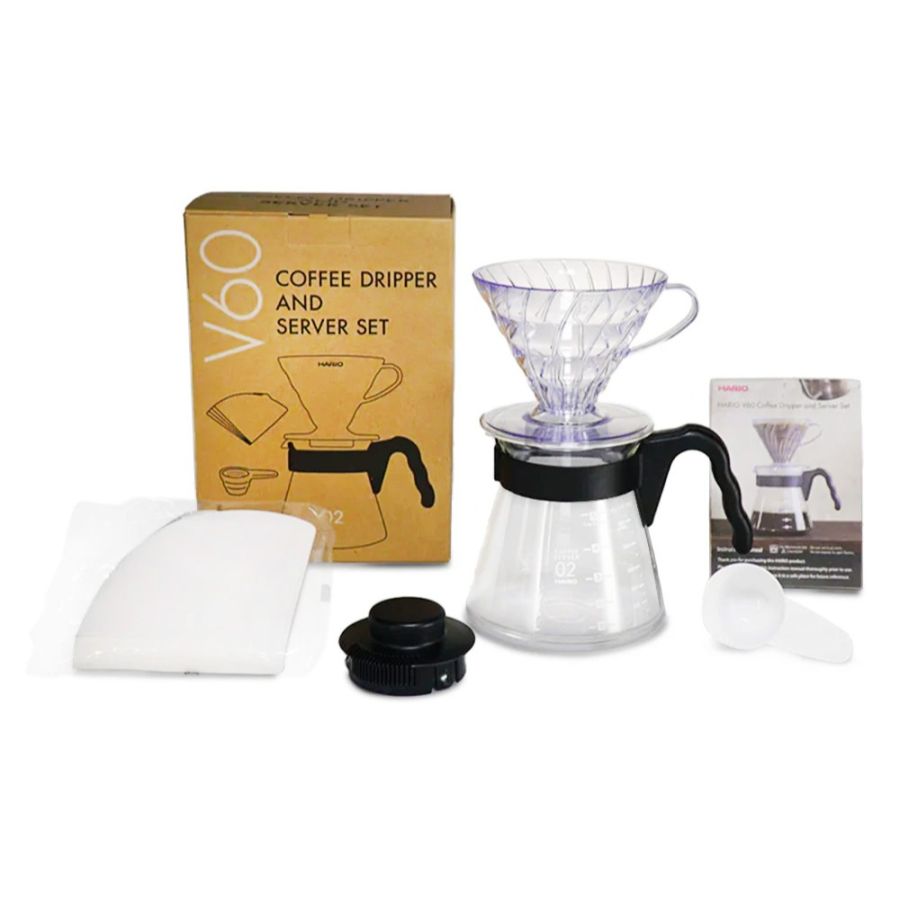 Hario V60-02 Coffee Dripper And Server kaffeset 600 ml