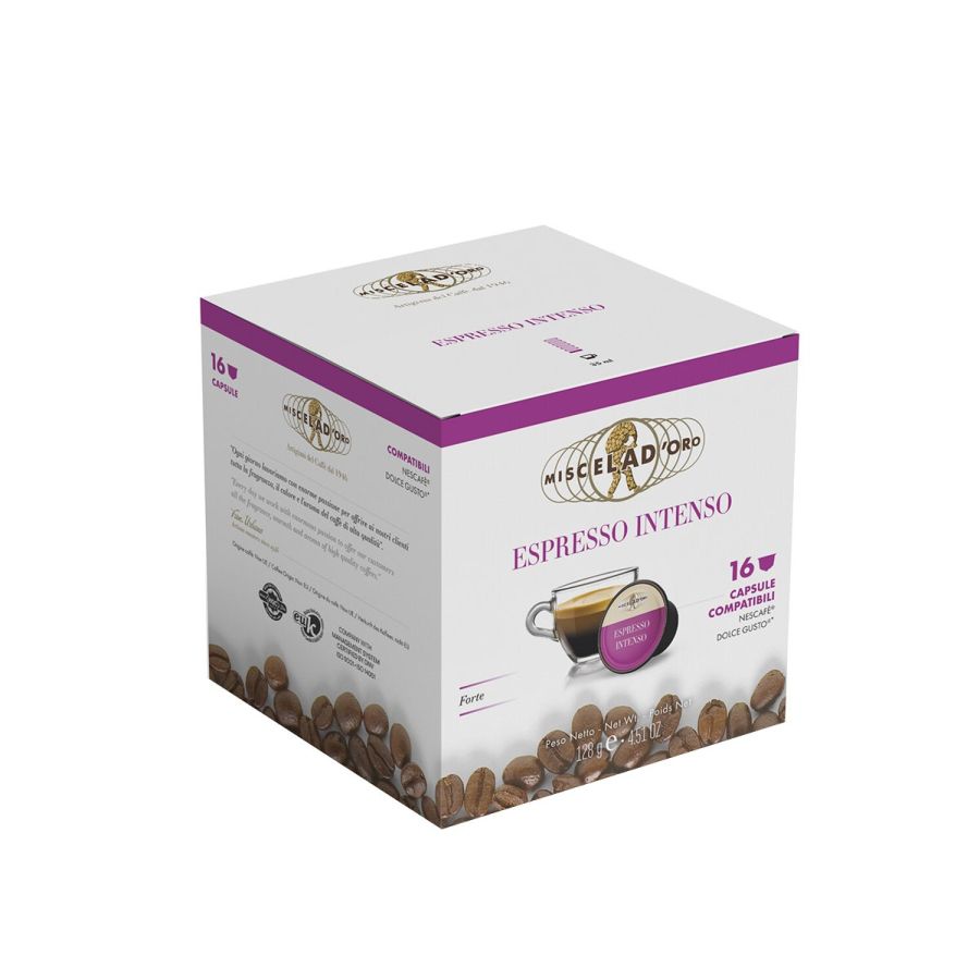 Miscela d'Oro Espresso Intenso, Dolce Gusto®-kompatibel kaffekapsel, 16 st.