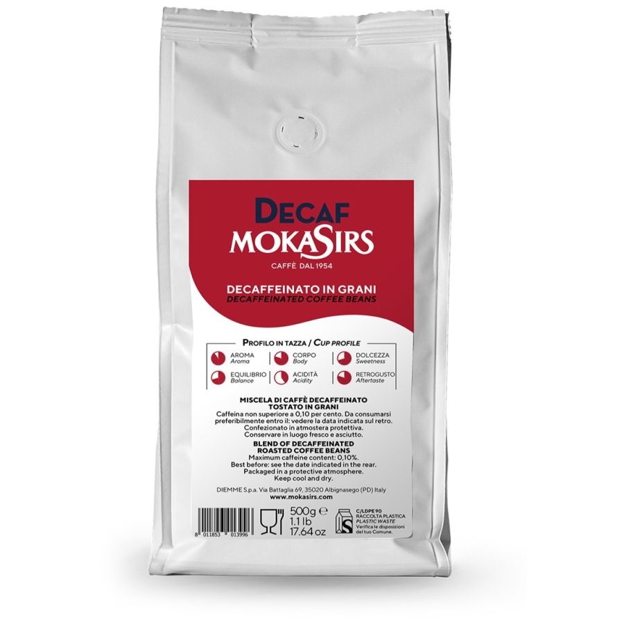 MokaSirs Decaf koffeinfritt 500 g kaffebönor