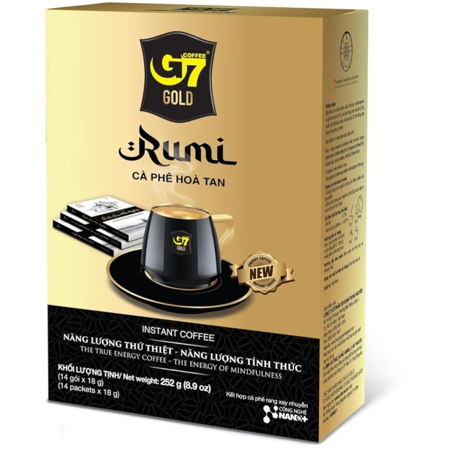 Trung Nguyen G7 Gold Rumi Instant Coffee 14 x 18 g Sachets