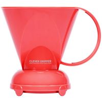 Clever Coffee Dripper L Coral Red + 100 filterpapper