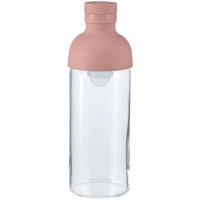 Hario Filter-In Bottle Cold Brewed Tea -teflaska 300 ml, Smoky Pink