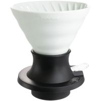 Hario V60 Immersion Dripper Switch Ceramic storlek 02 + filterpapper, vit