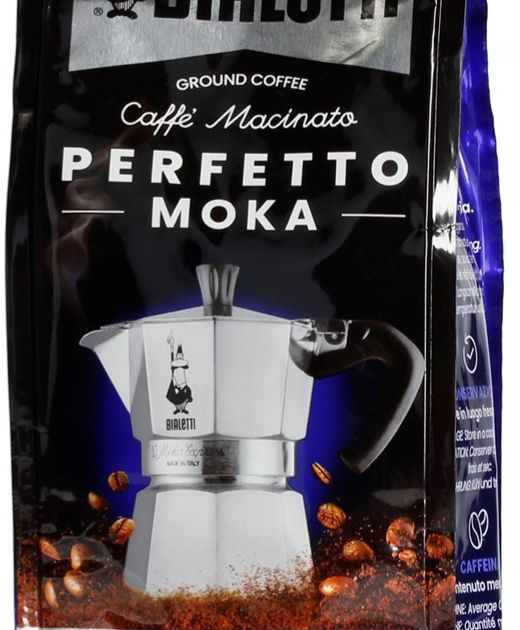 Bialetti Perfetto Moka Café Moulu Intenso (Strong) Dark Roast 250 g