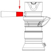 9Barista Upper Handle Bush -hylsa för övre handtag