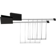 Alessi Plissé Toast Rack 2-pack, Black