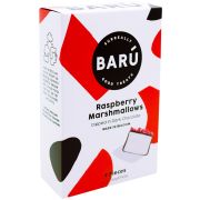 Barú Marshmallows mörk choklad, hallon 120 g