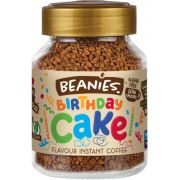 Beanies Birthday Cake smaksatt snabbkaffe 50 g