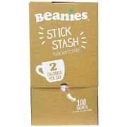 Beanies  Mixed Stash Box -låda med smaksatt snabbkaffe, 100 portionsförpackningar