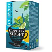 Clipper Brazilian Sunset Mate, Lime & Mint Organic Infusion, 20 tepåsar