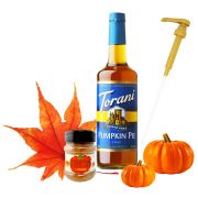 Crema Pumpkin Spice Mix 100 g + Torani Pumpkin Pie Sugar-Free Syrup 750 ml + Pump