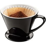 Gefu Stefano kaffefilter i porslin storlek 4, svart
